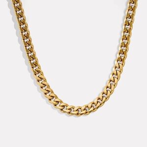 101✨ 18K Gold Plated Cuban Chain Choker Necklace